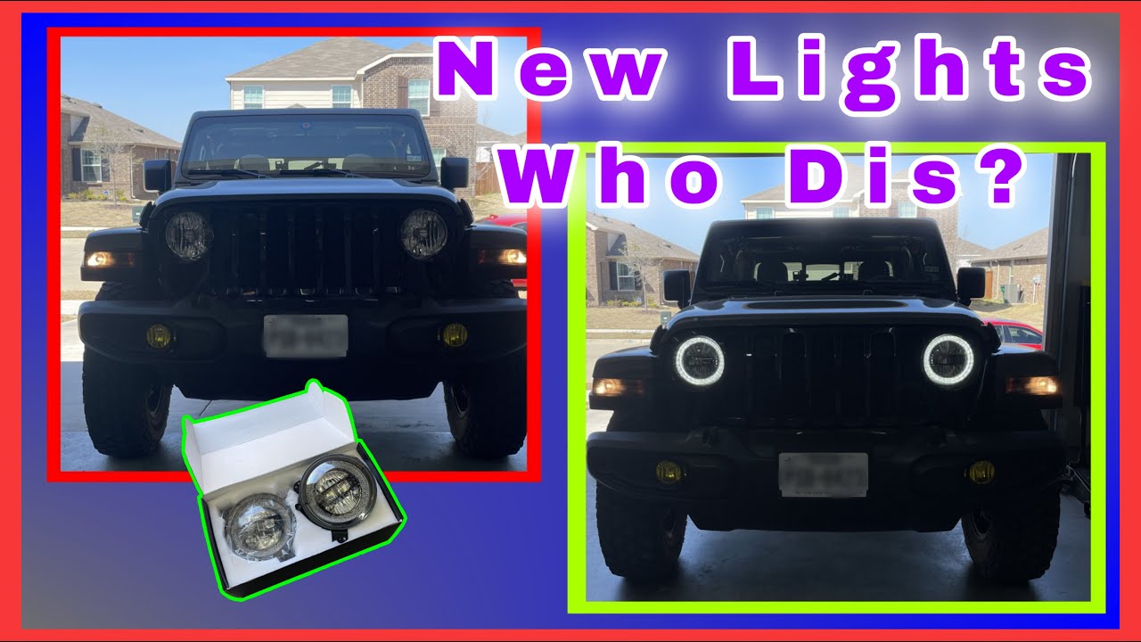 Jeep Gladiator 2021 года, 9-дюймовая круглая светодиодная фара. Подключай и работай, перепрограмм...