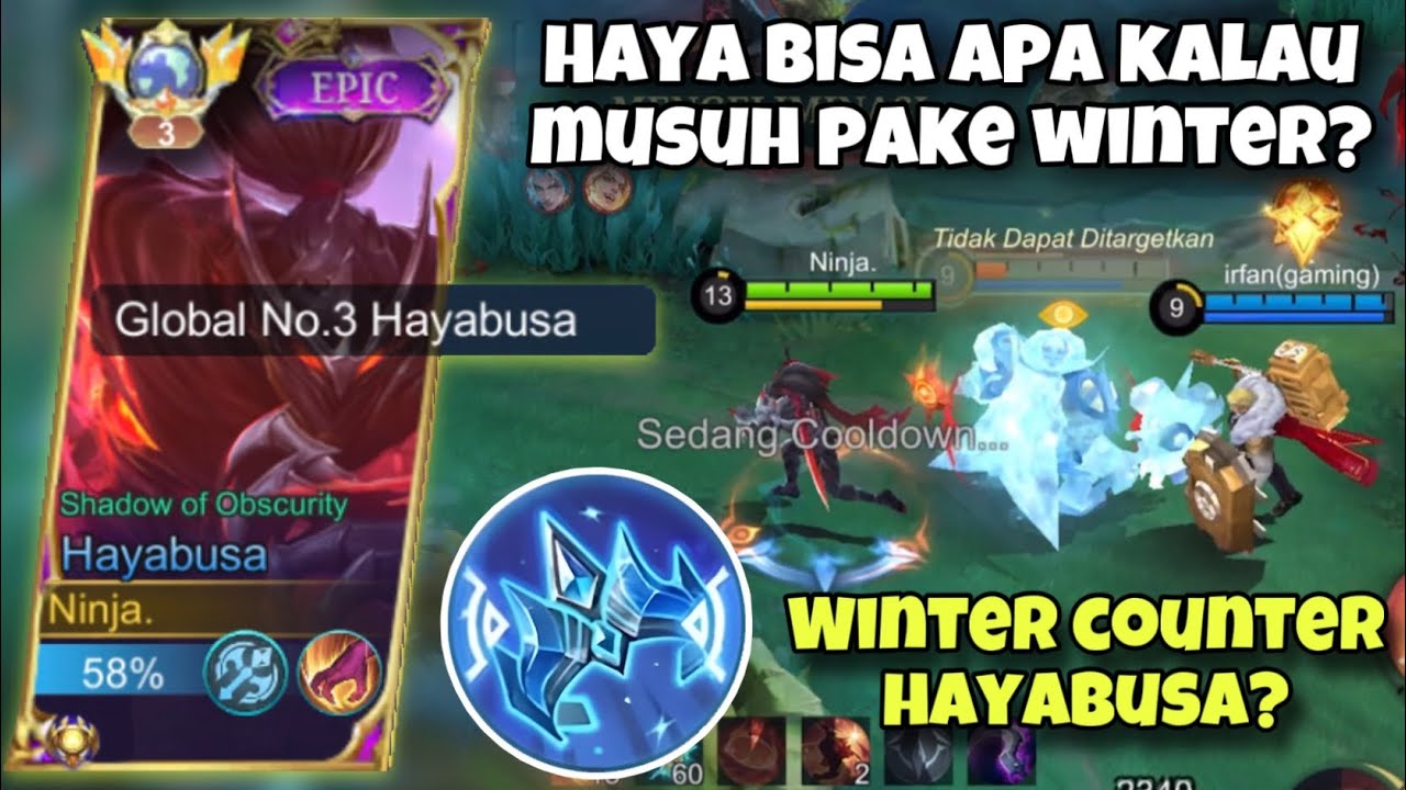 HAYA BISA APA KALAU MUSUH PAKE WINTER? TUTORIAL HAYABUSA KETIKA MUSUH KEBANYAKAN MENGGUNAKAN WINTER!