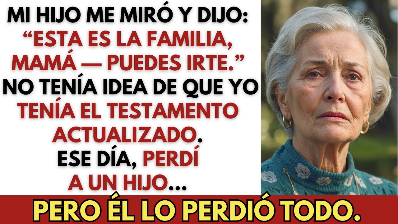 Mi hijo me pidió salir de la reunión de herencia de mi esposo — “Esto es familia, no para ti”