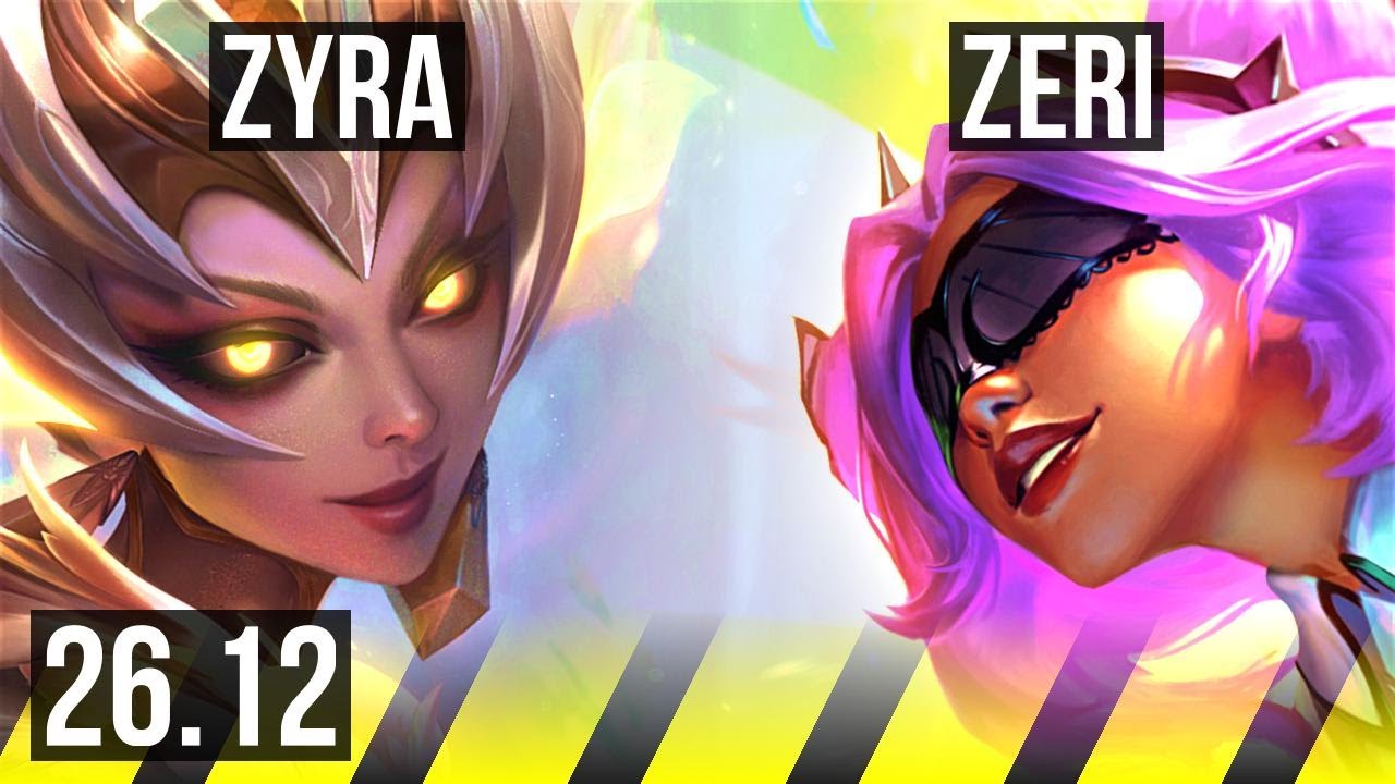 ZYRA & Leona vs ZERI & Yuumi (ADC) | EUW Master | 26.12