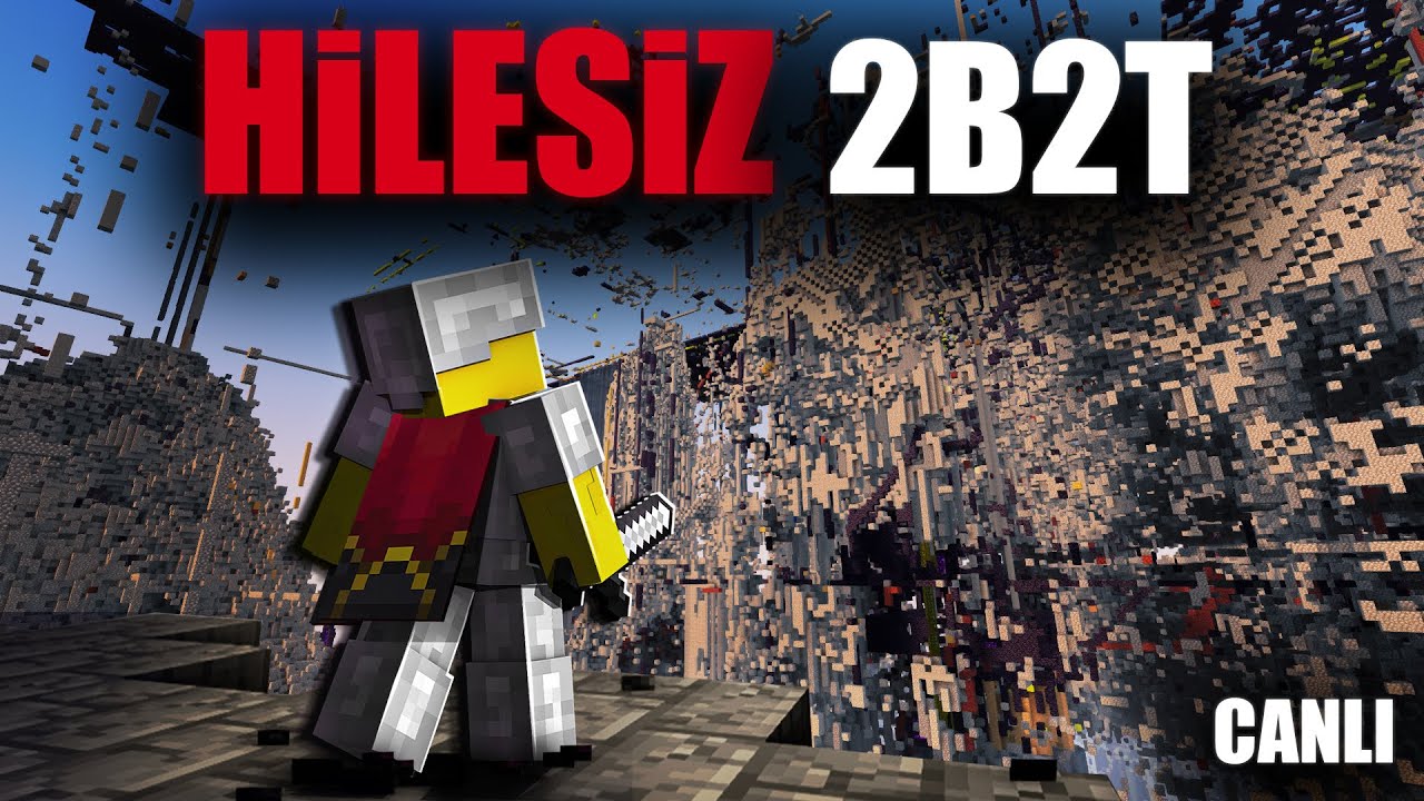 2B2T'de Hilesiz Bir Şekilde Hayatta Kalmaya &Ccedil;alışıyoruz ! [ 2b2t  canlı yayını ]