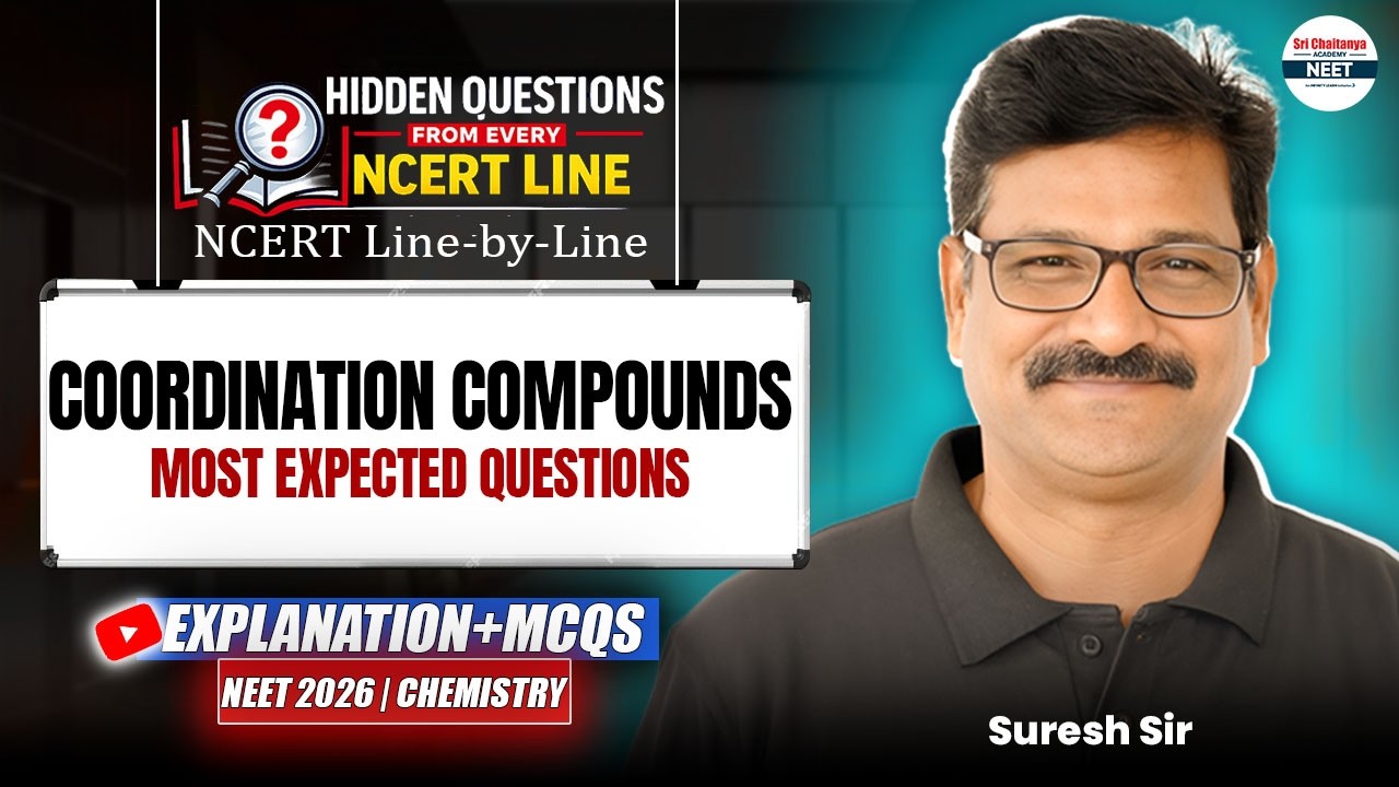 Coordination Compounds: Most Expected Questions! 🎯 NCERT High-Yield MCQs || #NEET2026