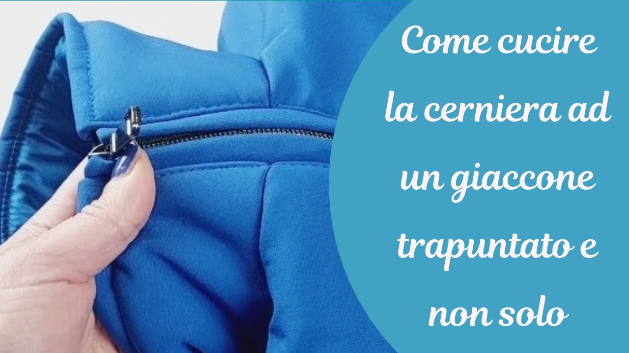 Come cucire la cerniera ad un giaccone foderato