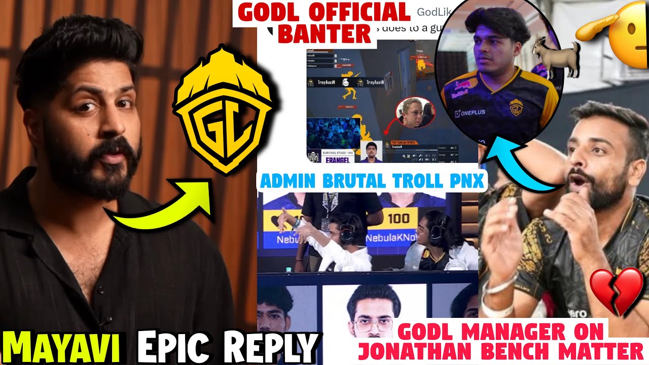 GodL Manager Reply Why Jonathan Benched🚨Mayavi Epic Reply GodL Qualified💛✅Admino Brutal Troll PNX☠️