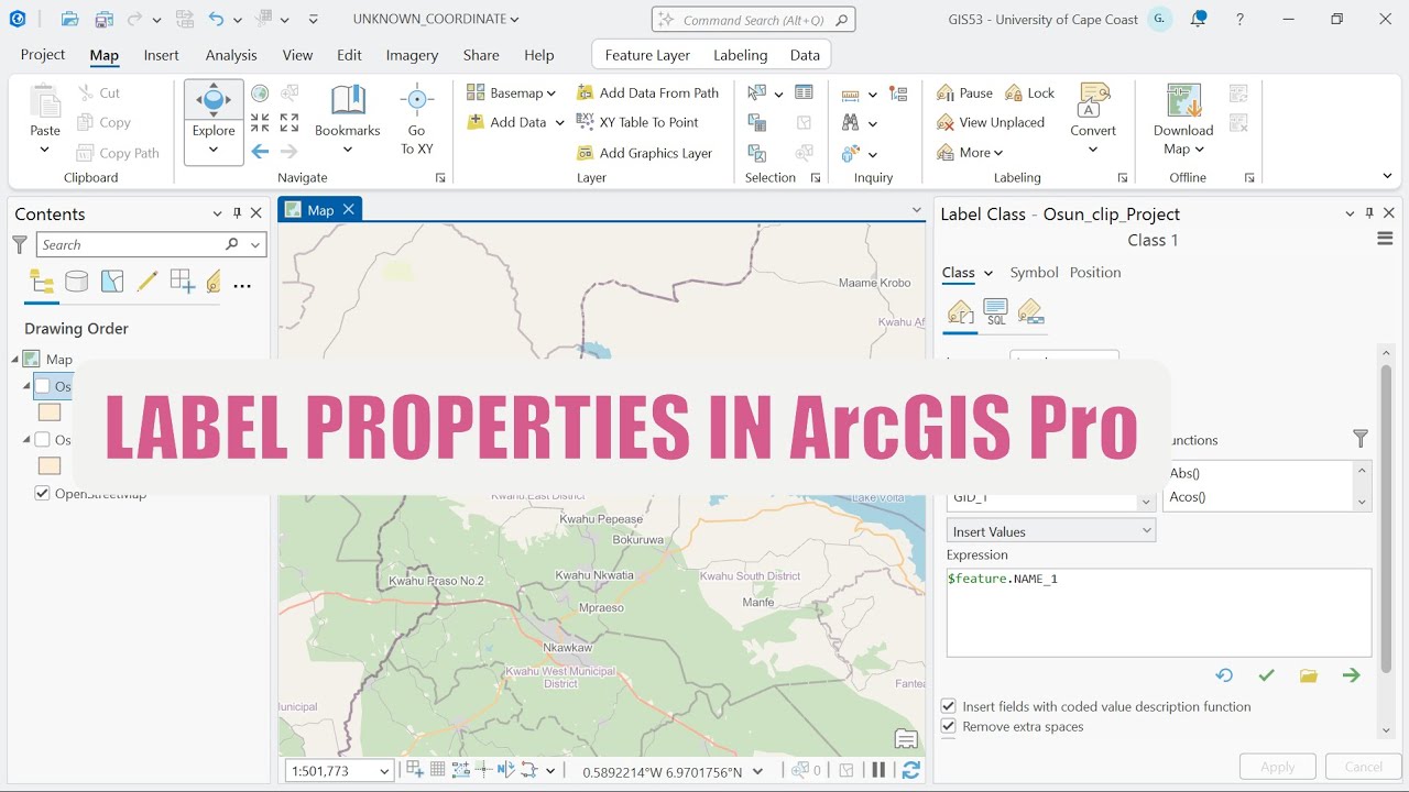 How to Set Label Properties in ArcGIS Pro | Easy GIS Tutorial for Beginners