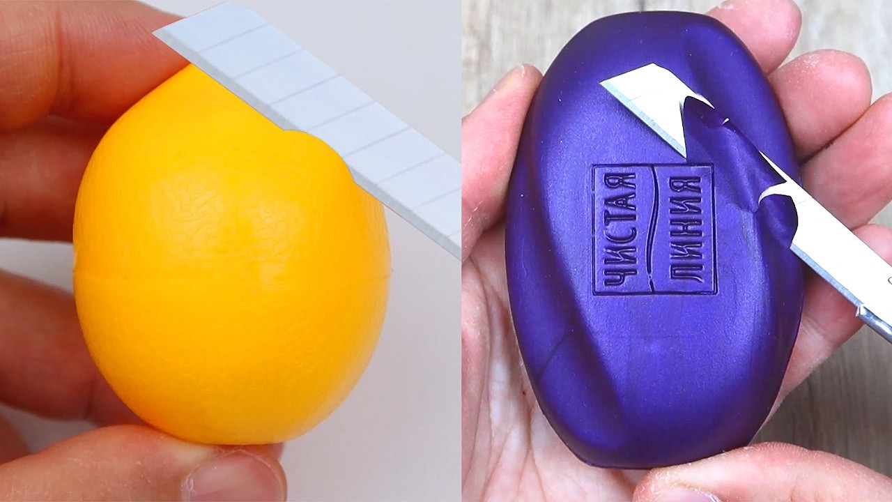 Relaxing Soap Cutting ASMR. Satisfying Soap and lipstick cutting. Corte de jabón - 1248