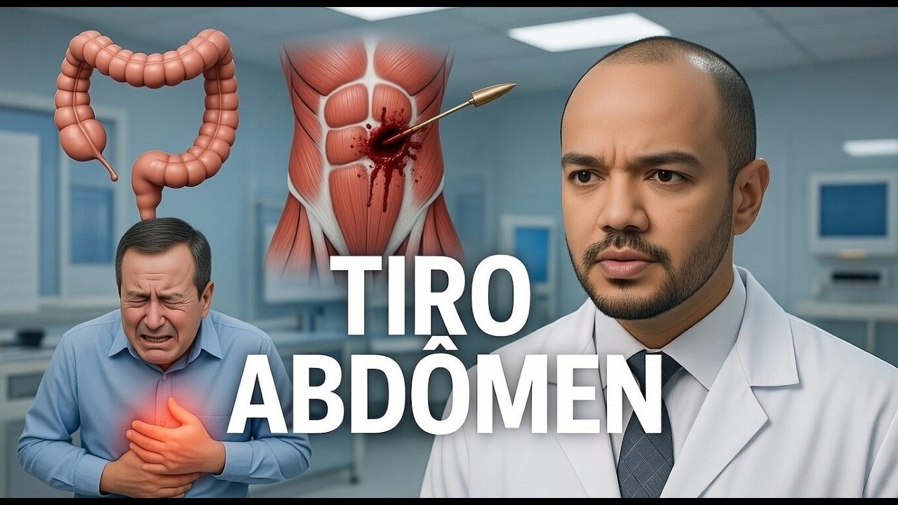 LESÃO POR TIRO no ABDÔMEN - BARRIGA (É Realidade diária no Brasil 🇧🇷 )