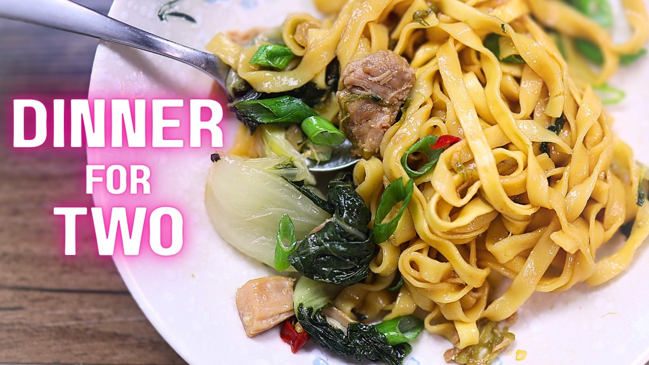 Instant Pot Mini 3qt Asian Noodles with Chicken and Bok Choy | Dinner for Two