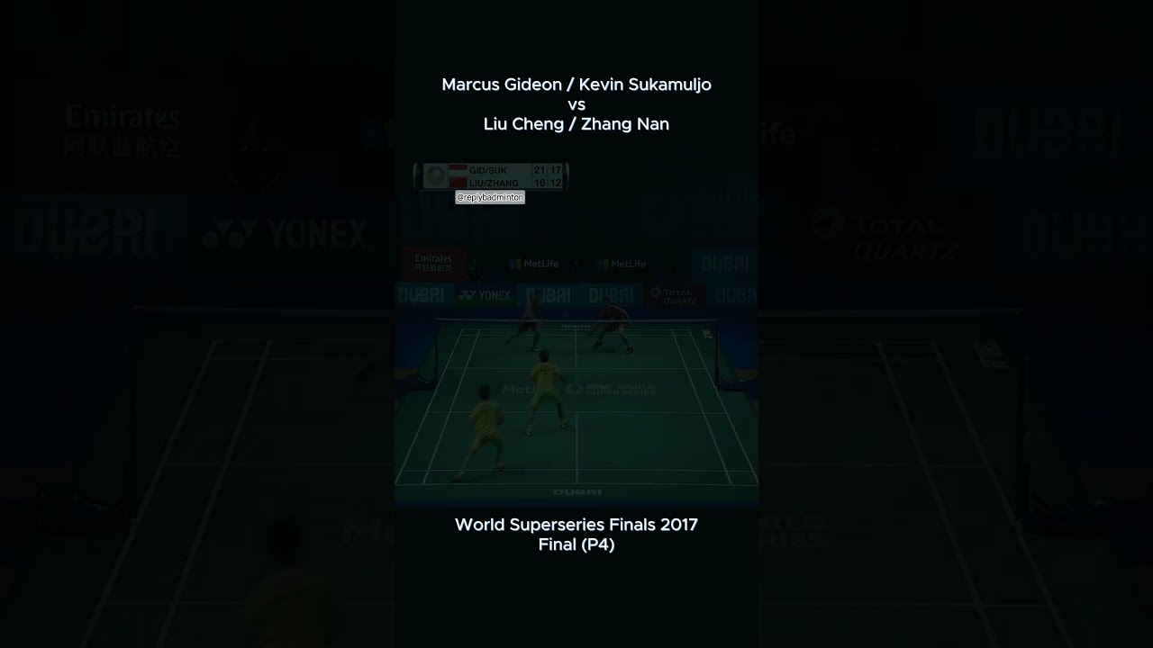 Marcus Gideon/Kevin Sukamuljo and Liu Cheng/Zhang Nan at World Superseries Finals 2017 (Set 2) (P4)