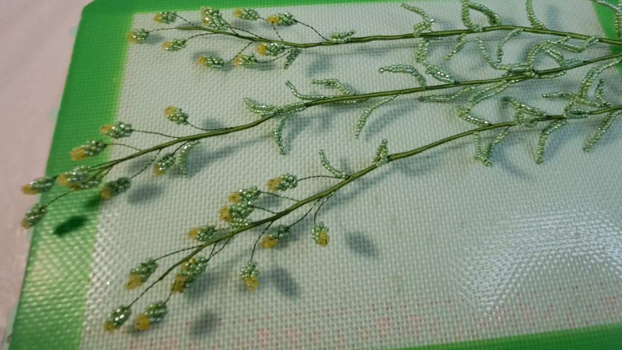 Мелколепестник канадский из бисера МК от Koshka2015 - цветы из бисера,  бисероплетение Bead