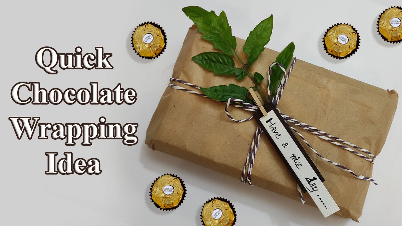 DIY Ferrero Rocher Chocolate Wrapping Idea | Quick Chocolate Wrapping| Chocolate Gift Wrapping Ideas