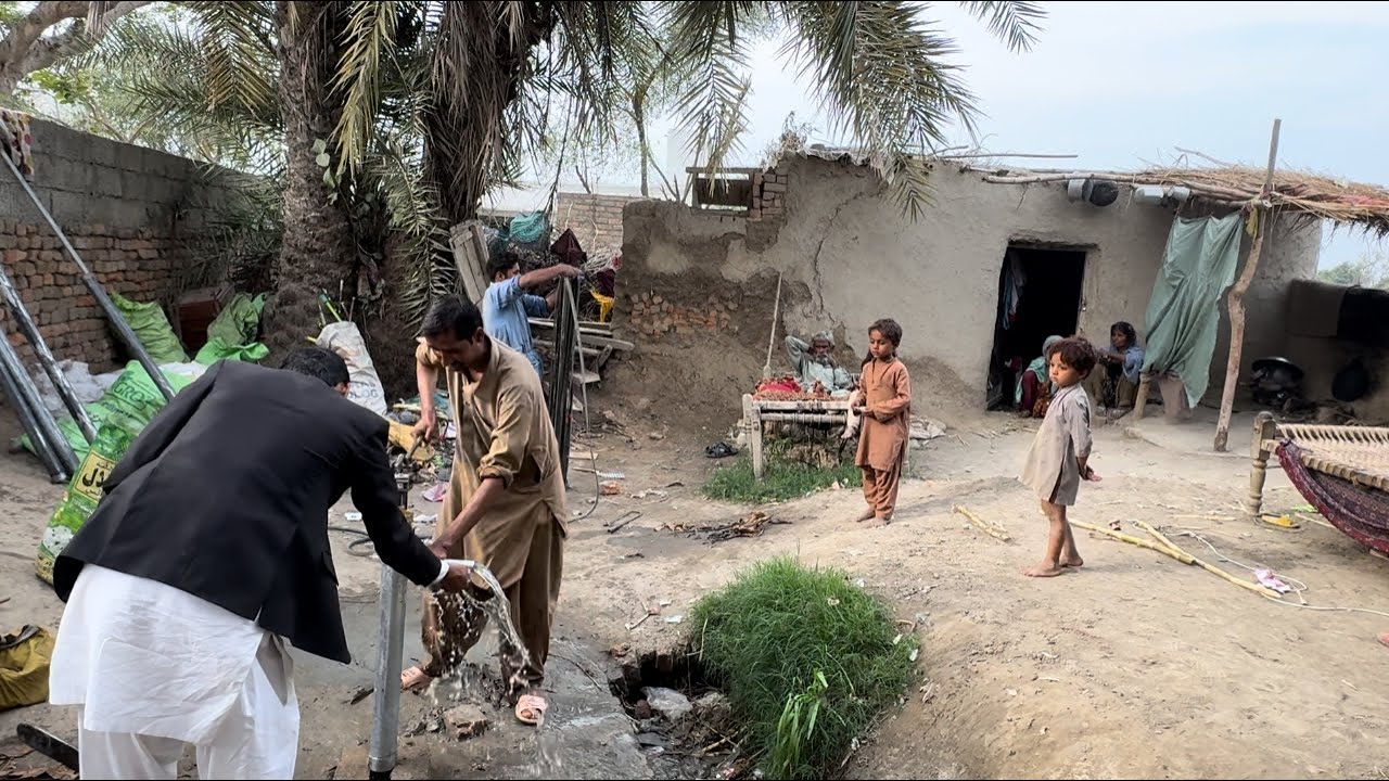 Allhumdoliallh ghareeb family ke ghar pani ka maslah Hal ho gea || Thank you from Italy 🇮🇹