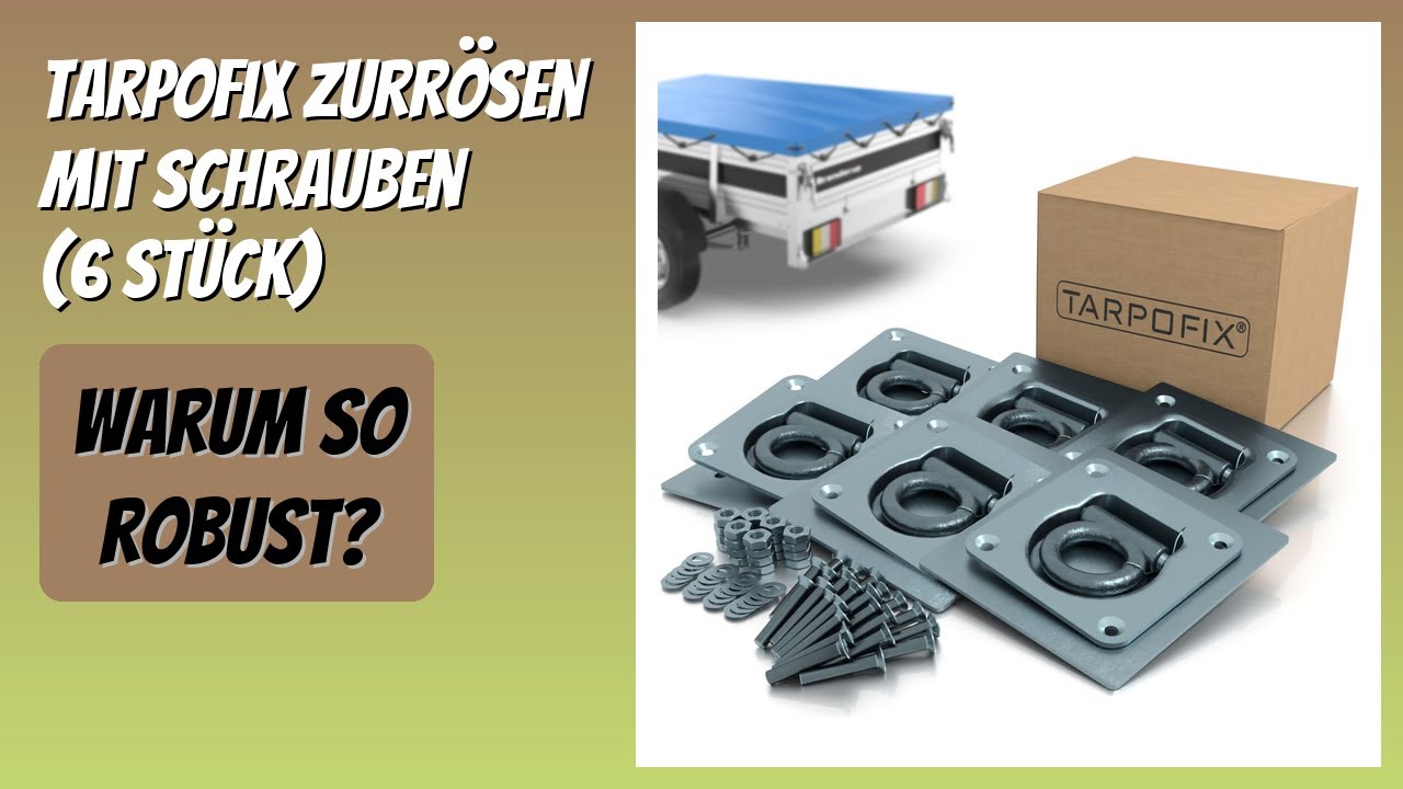 BEWERTUNG (2026): Tarpofix Zurrösen mit Schrauben (6 Stück). Infos