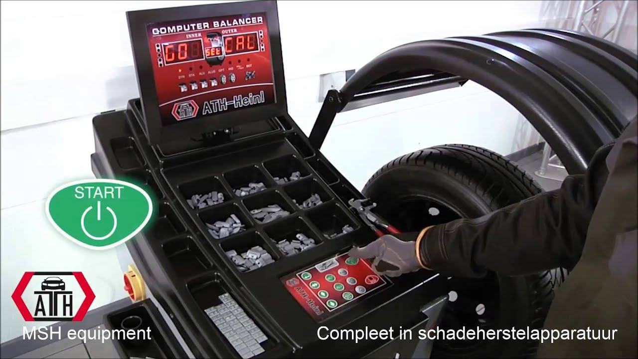 Bandenbalanceerapparaat ATH 1580 kalibratie