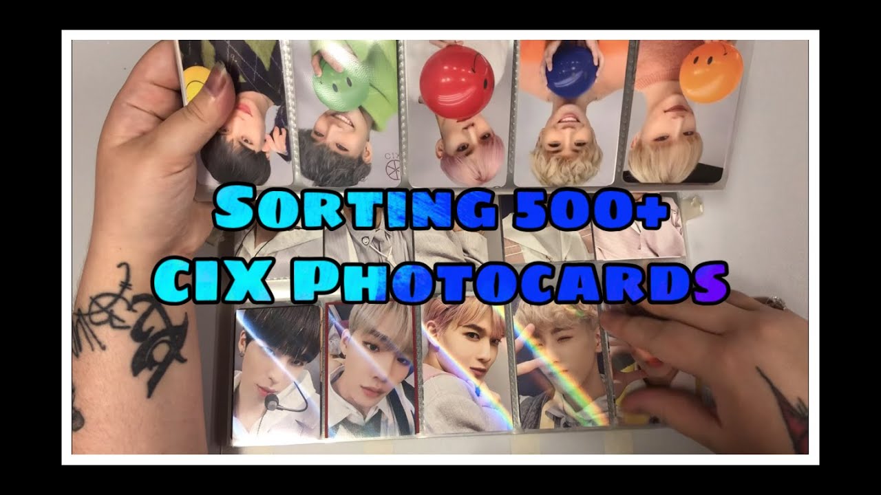 Sorting 500+ CIX Photocards | Kpop Group Order | ASMR