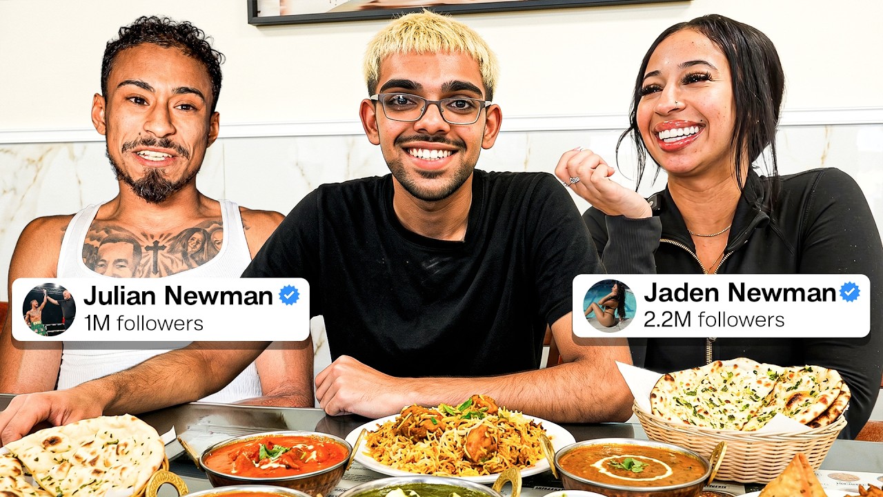 N3on & The Newman Family Indian Mukbang!