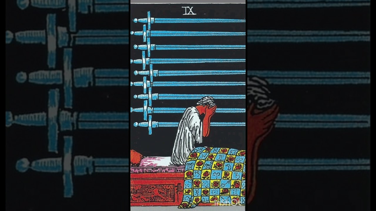 Aprender TAROT. Nueve de Espadas. Tarot amor