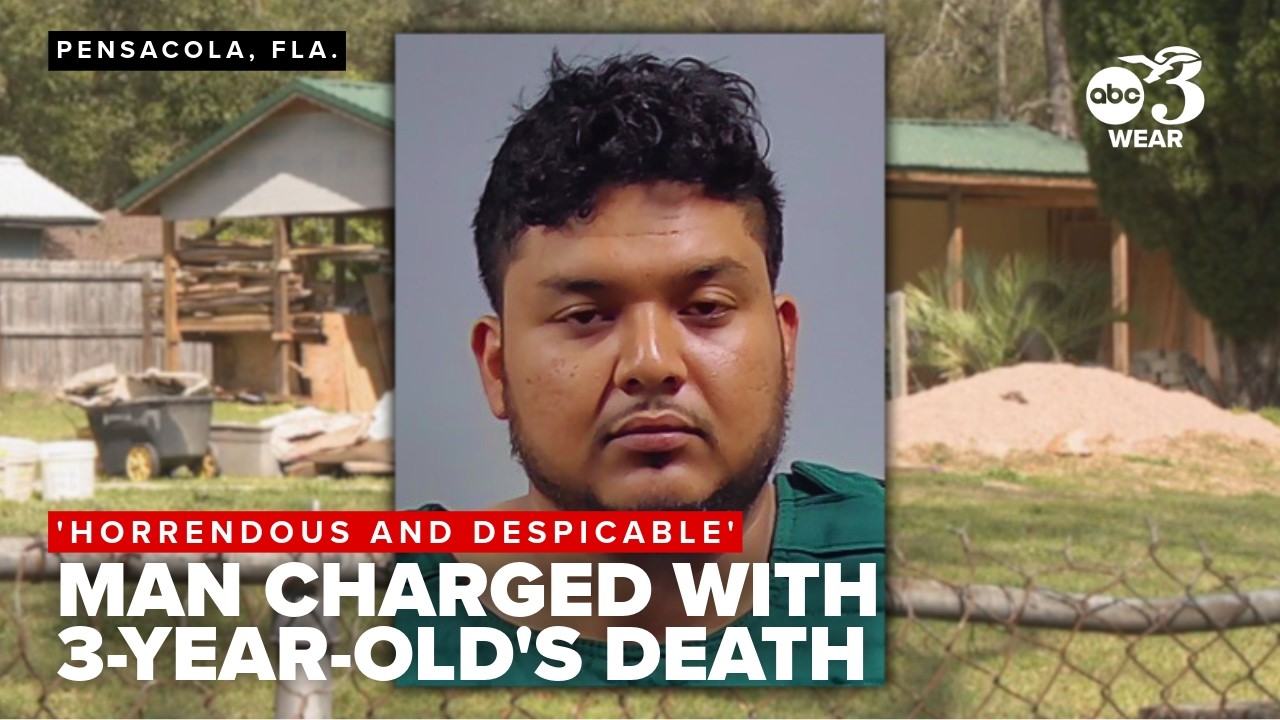 'Horrendous and despicable': Man charged with 3-year-old nephew's death in Escambia County