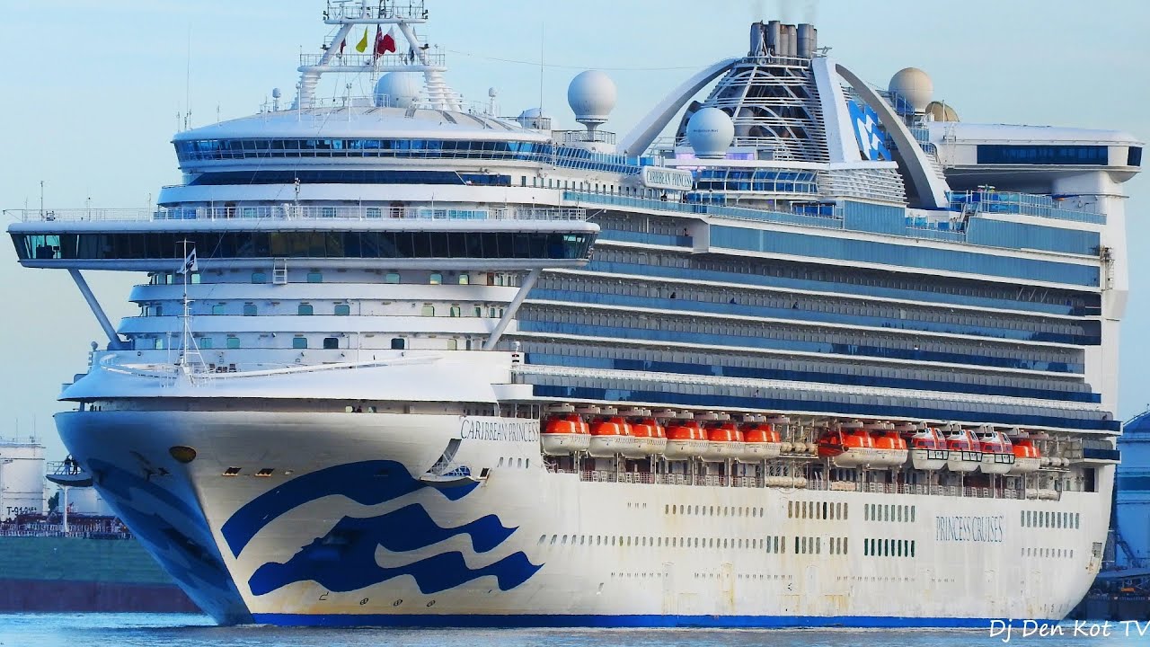 Caribbean Princess cruise ship in Klaipeda port