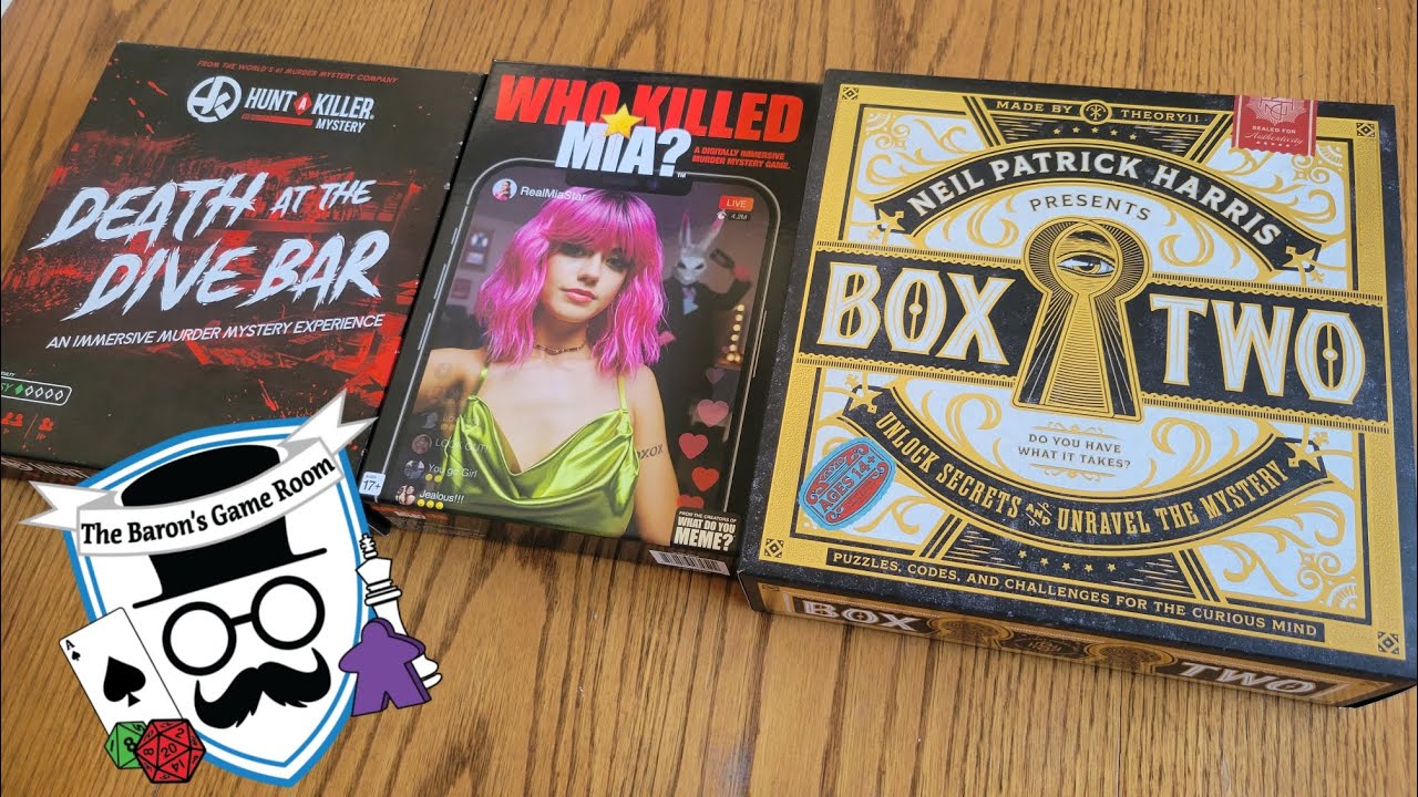 The Baron Talks About Box Two and Other Games! (To Hunt a Killer, Who Killed Mia, Exit Games)