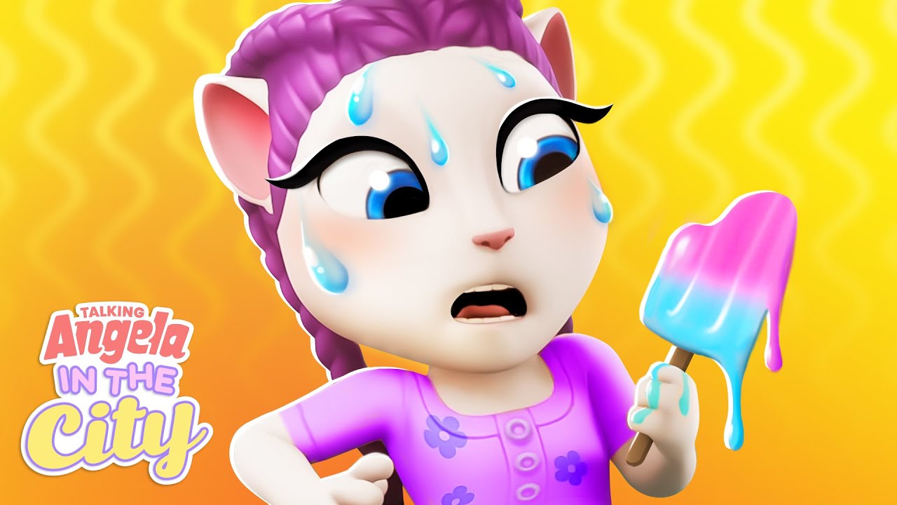 ☀️🔥 City Heatwave | Talking Angela: In the City | Cartoons for Kids