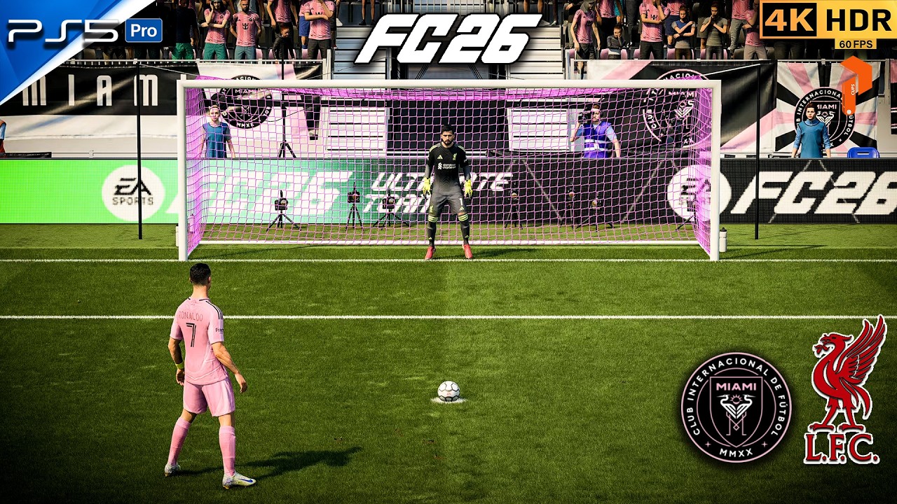Messi & Ronaldo vs Liverpool – Inter Miami Dream Team Dominates | FC 26 PS5 4K HDR #fc26 #ps5 #4k
