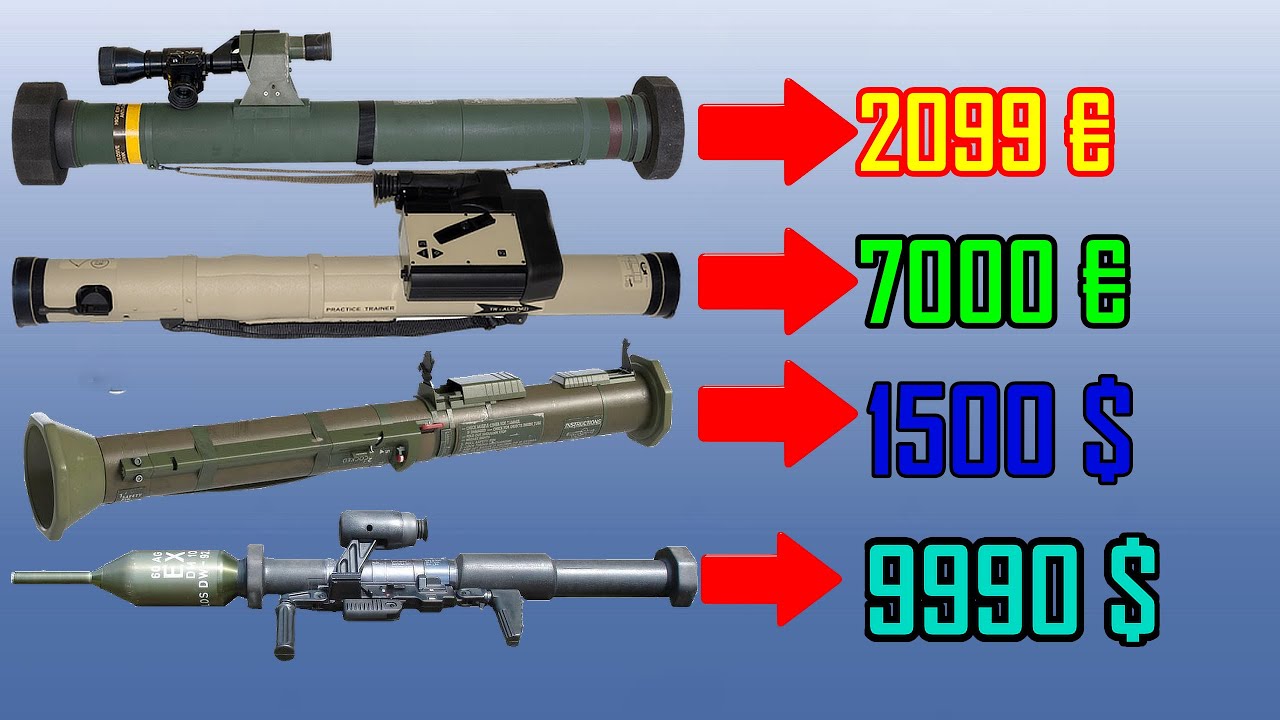 Lanzacohetes C-90, AT4, Panzerfäust 3T y Alcotan 100 M2. Precios y Poder de Fuego