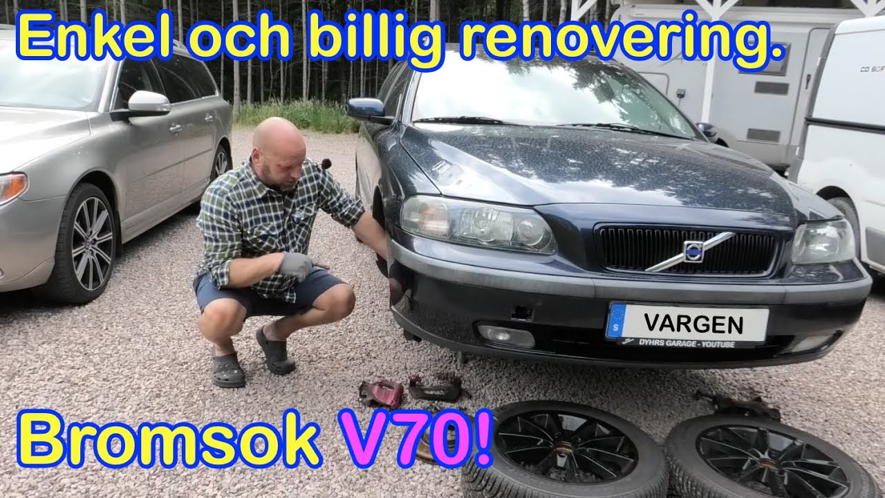 Billig renovering av bromsar Volvo V70 - Del 1