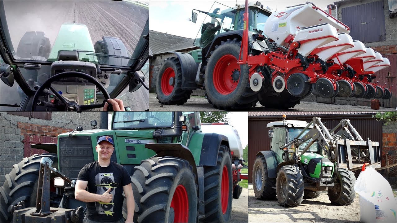 Siew Kukurydzy z firmą usługową ROL-Activ ☆ VLOG - GoPro na głowie #16 ㋡ FENDT Favorit 824