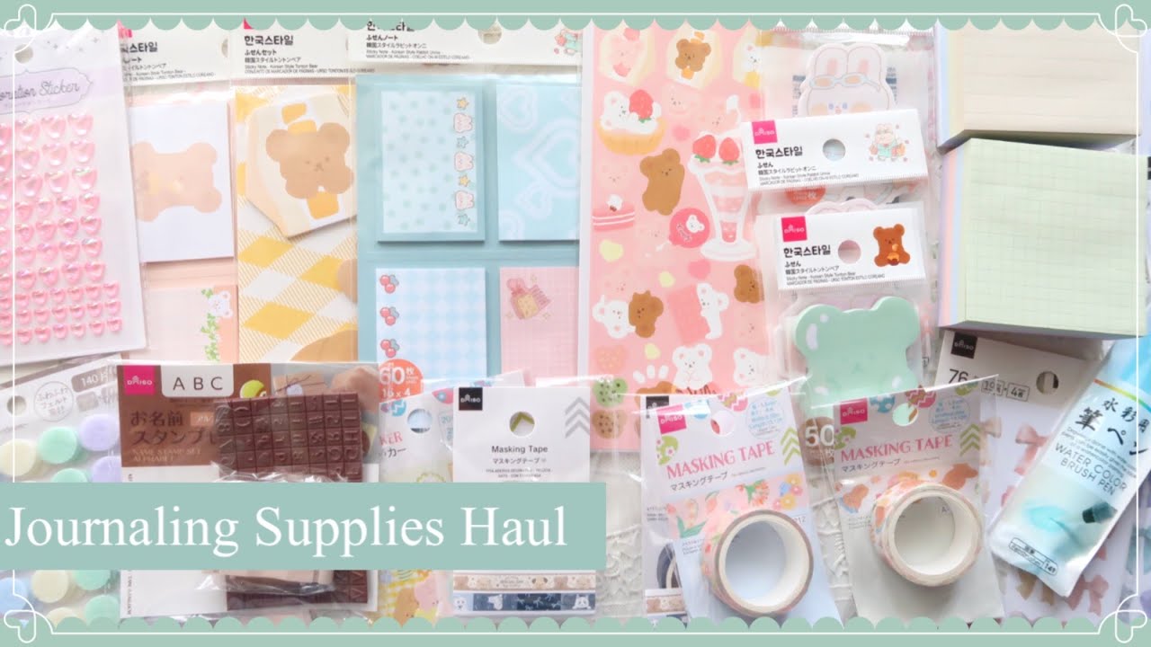 Покупки в DAISO | Принадлежности для ведения дневника 📔