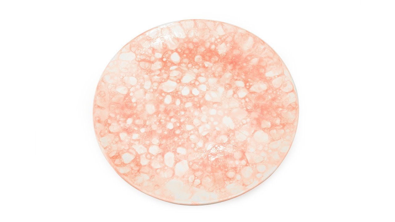 How to Paint Pottery:  Bubbles Technique