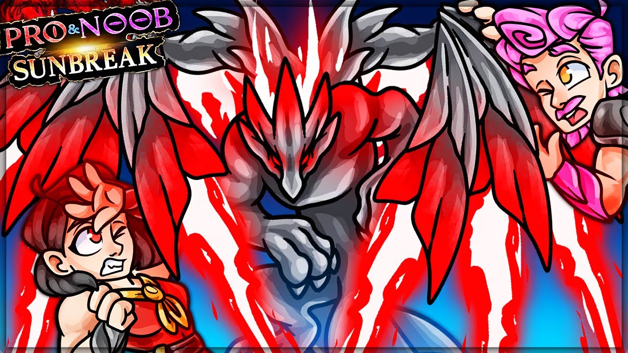 CRIMSON NO VALSTRAX - Pro and Noob VS Monster Hunter Rise Sunbreak!