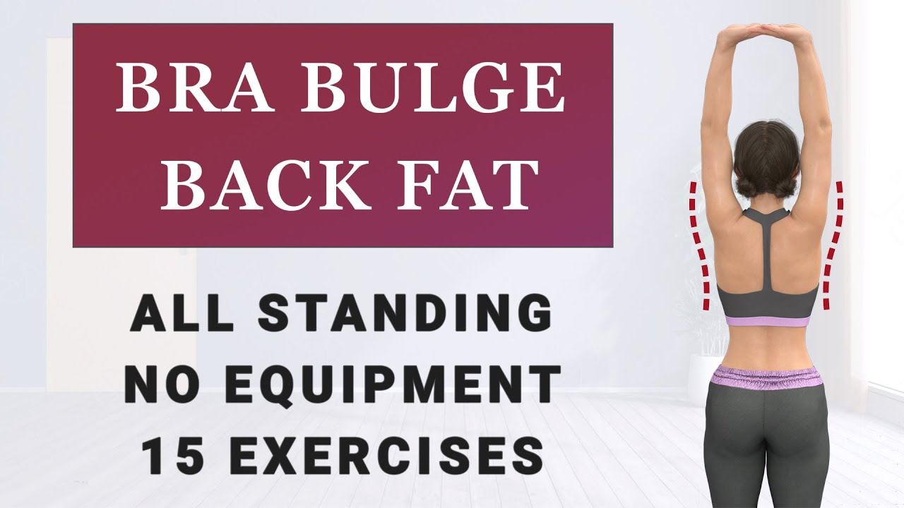 10 min BRA BULGE & BACK FAT Standing Workout | 15 Exercises No Repeat No Equipment