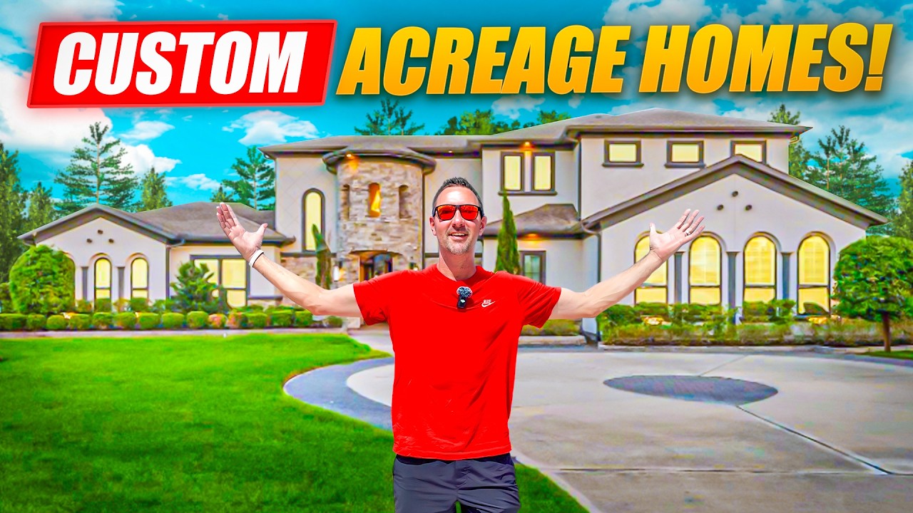 🤯 We Found the BEST Acreage Homes in Houston — With the LOWEST TAXES!