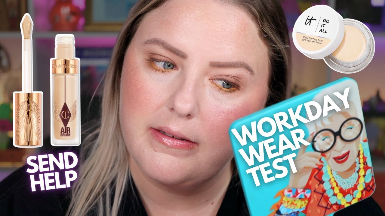 Testing New Complexion Makeup on a Boring Work Day (Send Help)