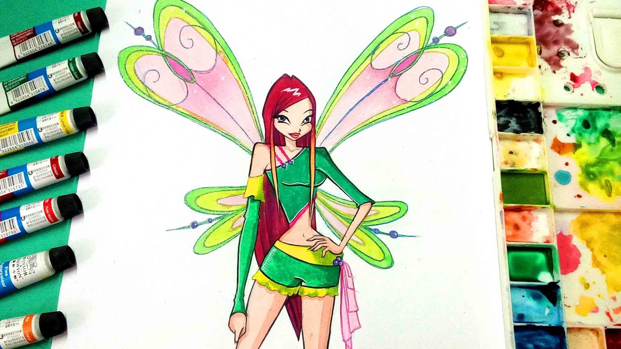 Рисование учебник! ✤ Roxy Winx Believix club✤