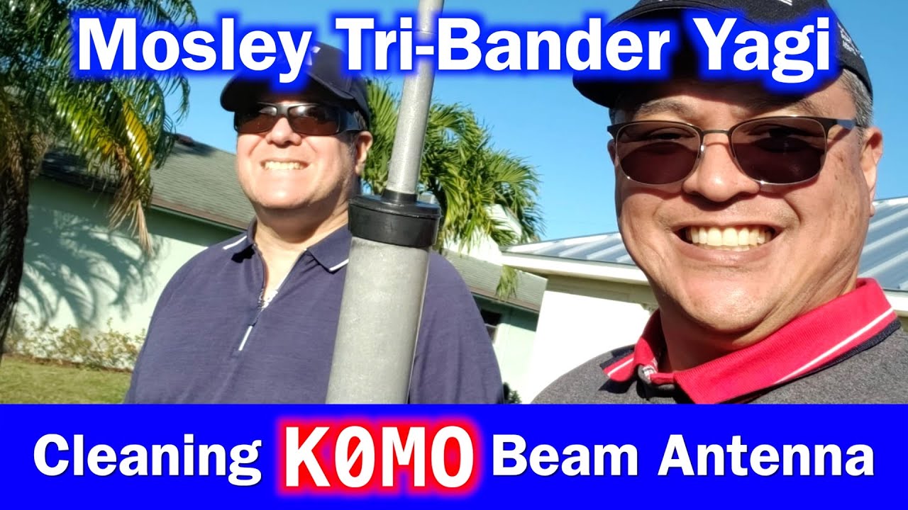 Cleaning K0MO's Mosley Tri-Bander Yagi | Restoring the Mosley Antenna