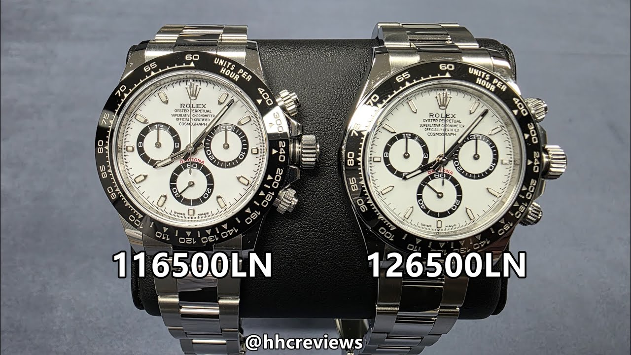 Rolex Daytona 116500LN против 126500LN
