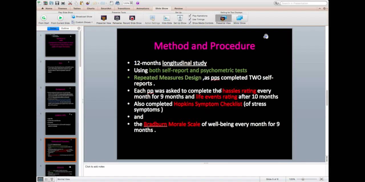 Kanner et al. Psychology A2 OCR
