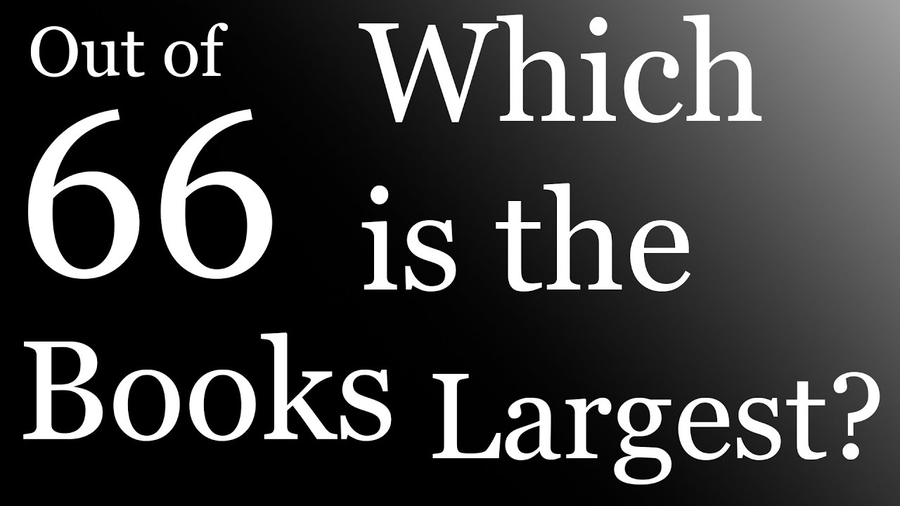 Bible Books ranked by Word Count