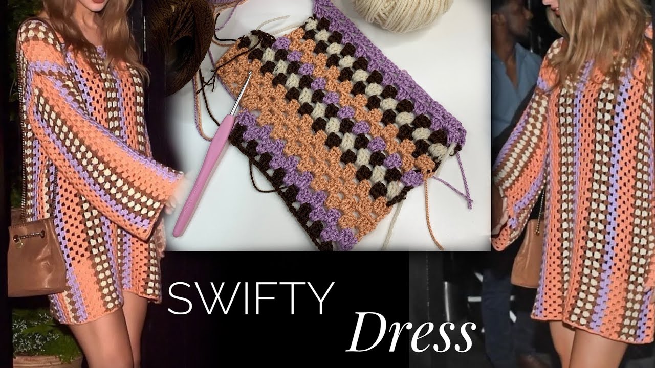 Swifty crochet dress. Vestido de crochet Taylor Swift explicacion como realizarlo