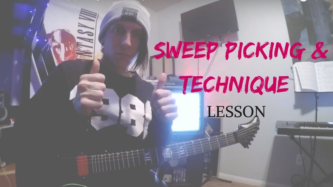 Jacky Vincent sweep picking lesson and guitar technique
