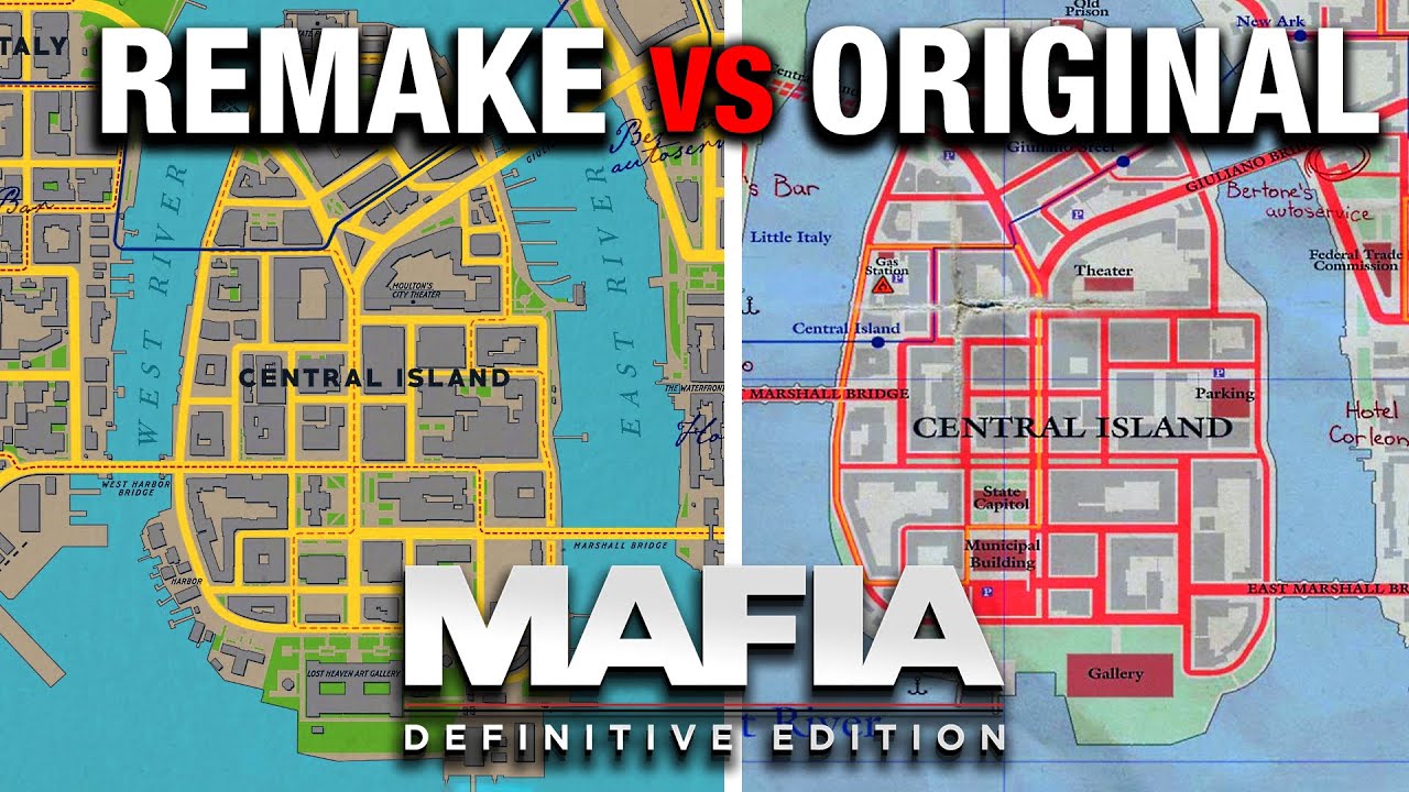 Mafia 1 Remake (2020) Vs Original (2002) - Map Comparison