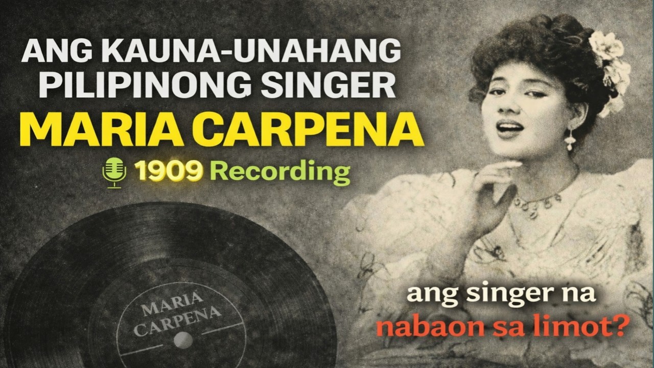 Maria Carpena: ang Kauna-Unahang Pilipino na Nakapag-Recording noong 1909, bakit siya Nakalimutan?!