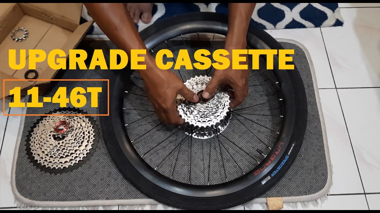Upgrade Cassette Folding Bike | Basikal Lipat | Sepeda Lipat | dari 11-34T ke 11-46T 9 Speed