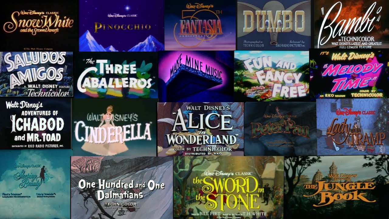 Walt Disney Animation Movie Trailers 