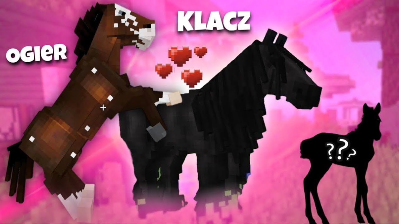 KRYCIE KLACZY I PORÓD ŹREBAKÓW W MINECRAFT MOD SWEM!
