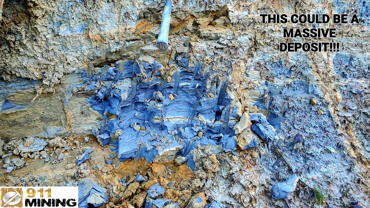Massive Blue Clay Deposit On Strike With Large Past Producing Mine!