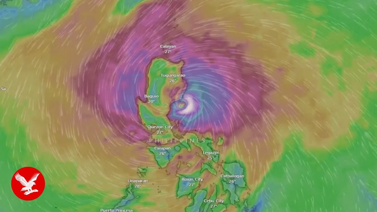 Live: Weather map shows Typhoon Fung-wong heading for the Philippines