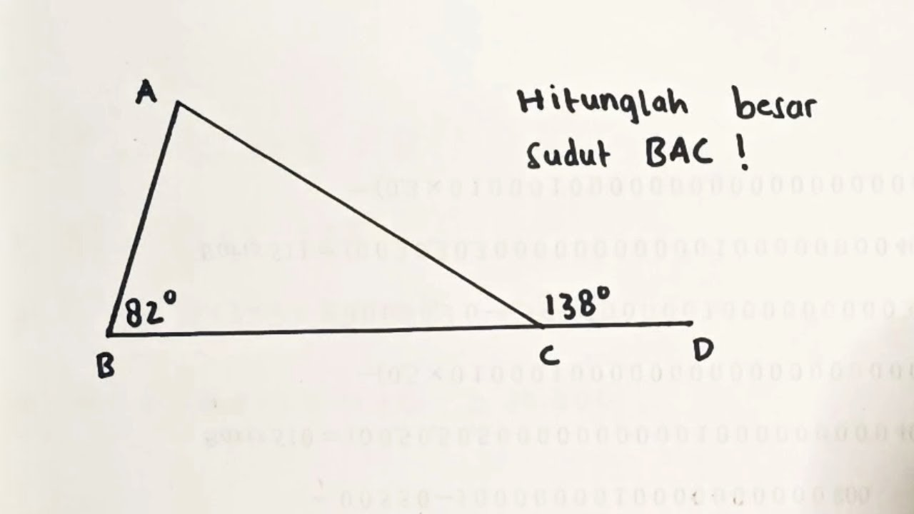 MENCARI BESAR SUDUT SEGITIGA